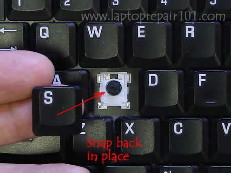how do you put a key back on a keyboard|Reseat the Keycap when a Key Falls Off the .